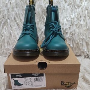 Dr. Martens Turquoise Lace-Up Boots
